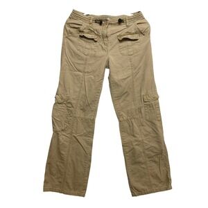 J. Galt Shanghai Cargo Pants Womens Size 27 Tan Khaki Tan Ripstop MH500-Z363